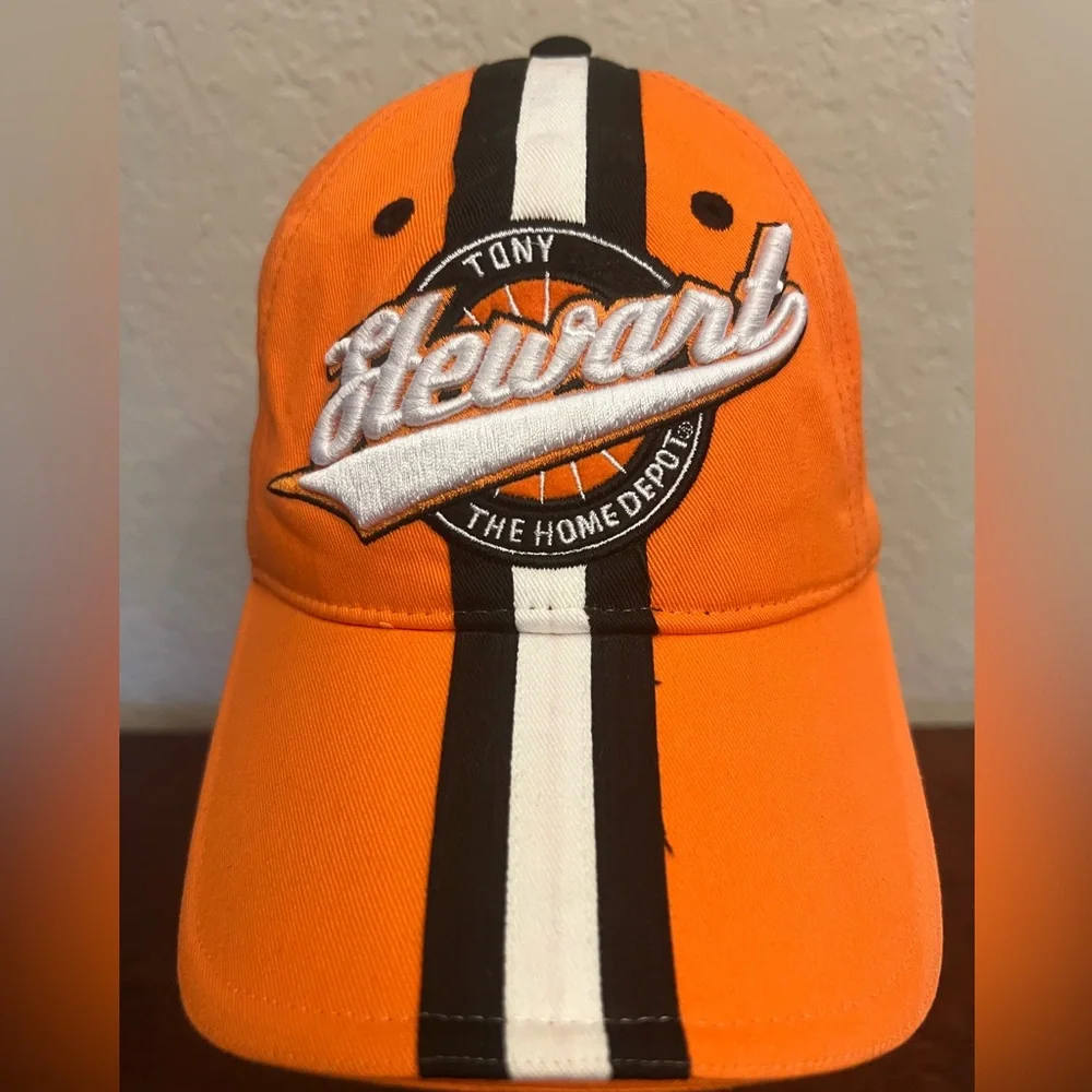 Tony Stewart #20 Home Depot Hats Chase Authentic One Size Adjustable Orange